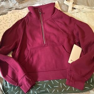 NWT Lululemon Scuba Oversized Funnel Neck, XS/S, Deep Luxe